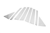 Kia Sorento II XM 2009-2014 Chrome Door Pillar Covers (8 pcs, Stainless Steel) photo 3