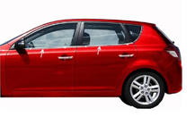 Kia Ceed 2007-2012 Window Trim Stainless Steel (4 pcs) photo 1