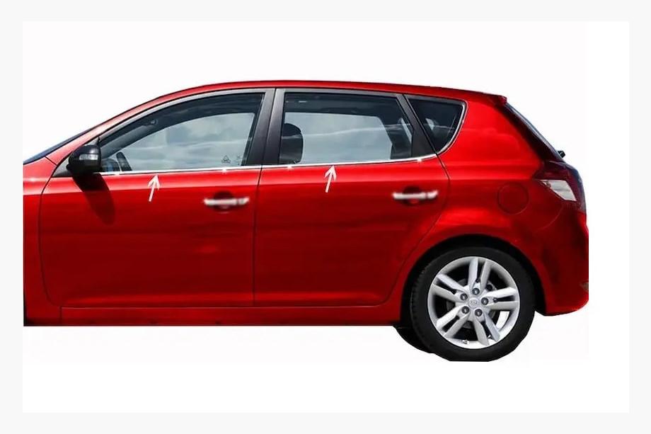 Kia Ceed 2007-2012 Window Trim Stainless Steel (4 pcs) Image