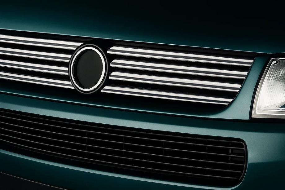Volkswagen T4 Caravelle/Multivan 1990–2003 Chrome Grille Trim Slanted Hood (8 pcs, Stainless Steel) Image