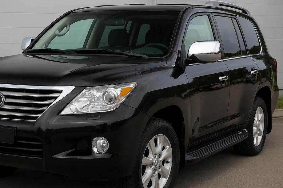 Lexus LX570/450d 2008-2022 Chrome Mirror Covers (2008-2012, 2 pcs, Stainless Steel) Image