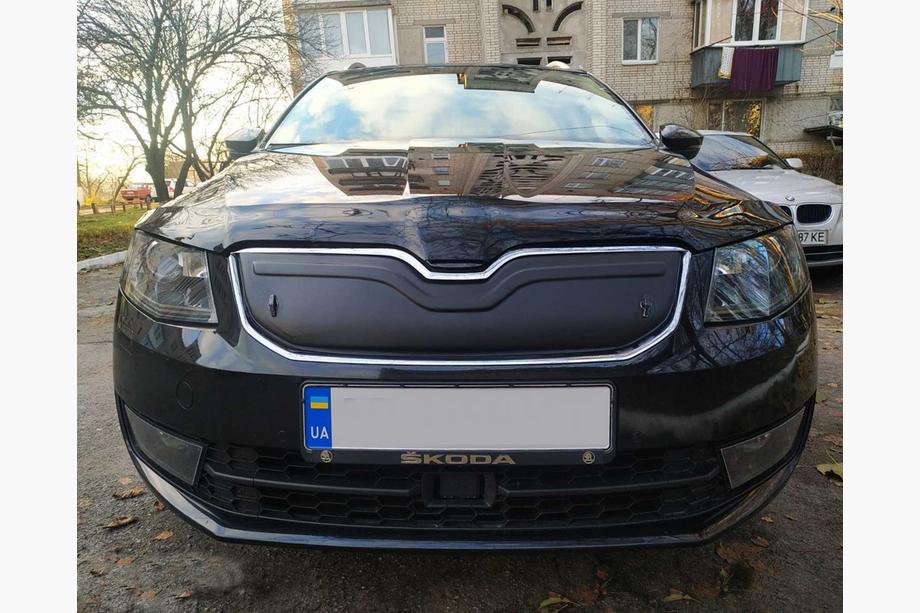 Skoda Octavia III A7 2013-2019 Winter grille cover (2013-2017) glossy Image