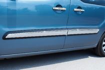 Citroen Berlingo 2008-2018 Stainless Steel Door Moldings (4 pcs) Carmos - Turkish Stainless Steel photo 1