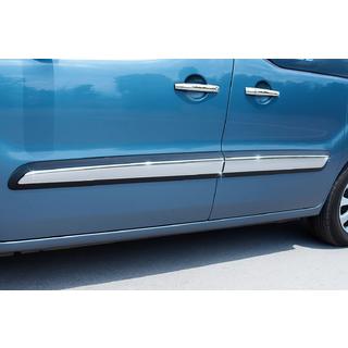 Stainless Steel Door Moldings (4 pcs) Citroen Berlingo 2008-2018 photo 1