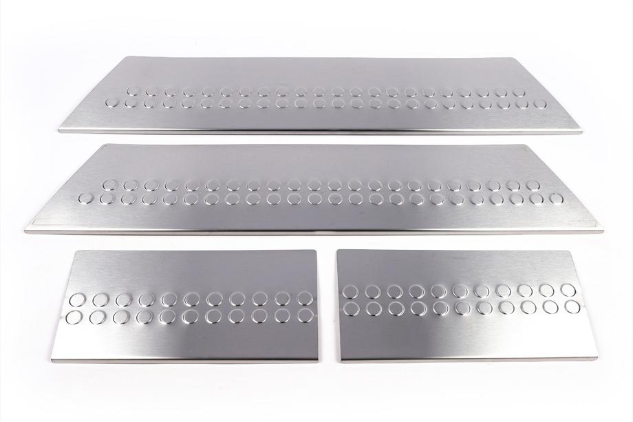 Volkswagen T5 Transporter 2003-2010 Interior door sill covers (Carmos, stainless steel) 3 doors, without lettering Photo 6