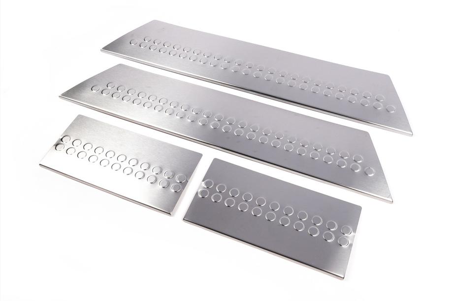 Volkswagen T5 Transporter 2003-2010 Interior door sill covers (Carmos, stainless steel) 3 doors, without lettering Photo 7