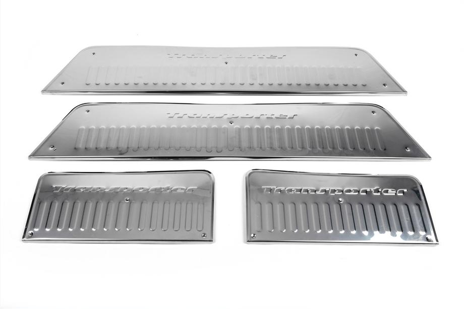 Volkswagen T5 Transporter 2003-2010 Interior door sill covers (Carmos, stainless steel) 3 doors, without lettering Photo 10