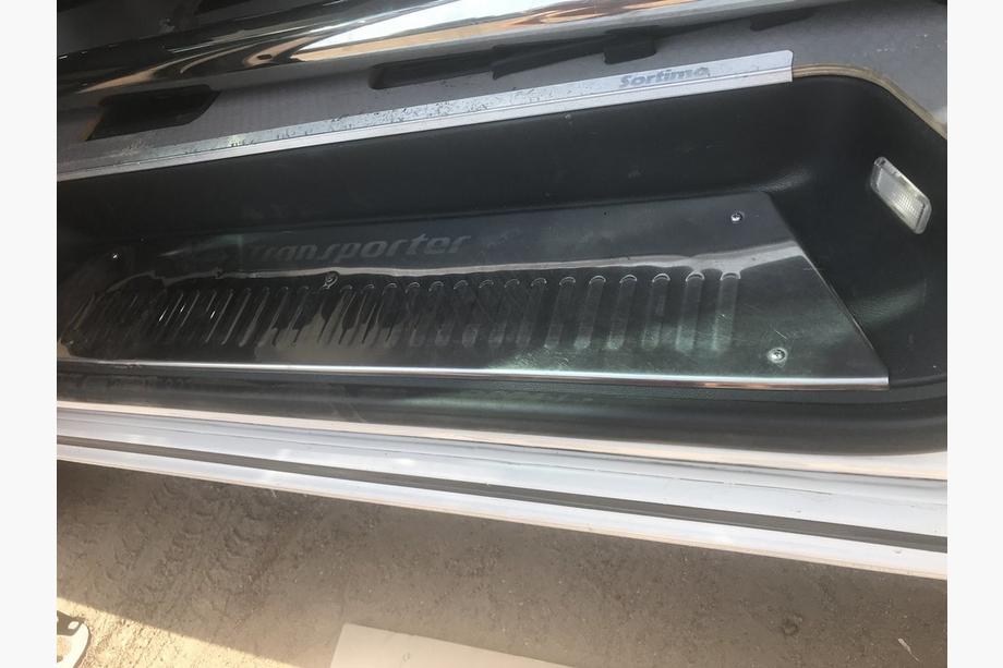 Volkswagen T5 Transporter 2003-2010 Interior door sill covers (Carmos, stainless steel) 3 doors, without lettering Photo 3