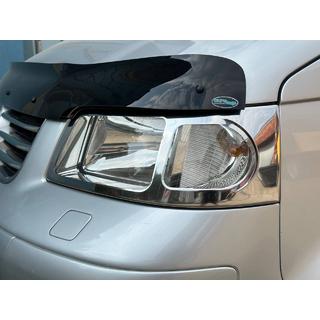 Front headlight covers (2 pcs, stainless steel) Volkswagen T5 Transporter 2003-2010 photo 4