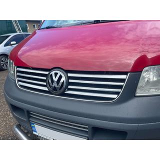 Chrome Grille Trim Covers (8 Strips, Stainless Steel) Volkswagen T5 Transporter 2003-2010 photo 2