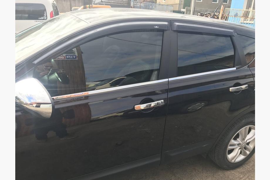 Nissan Qashqai 2010-2014 Exterior door trim (4 pcs, stainless steel) 2↗ Long Wheelbase, OmsaLine - Italian Stainless Steel Photo 5