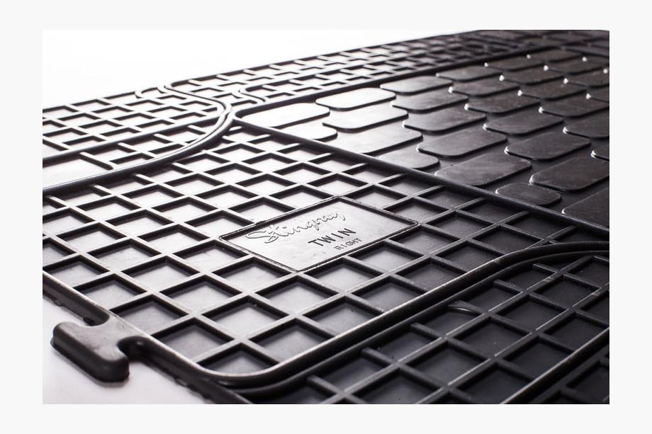 Volkswagen T5 Transporter 2003-2010 Rear Rubber Floor Mats (2 pcs, Stingray) Photo 5