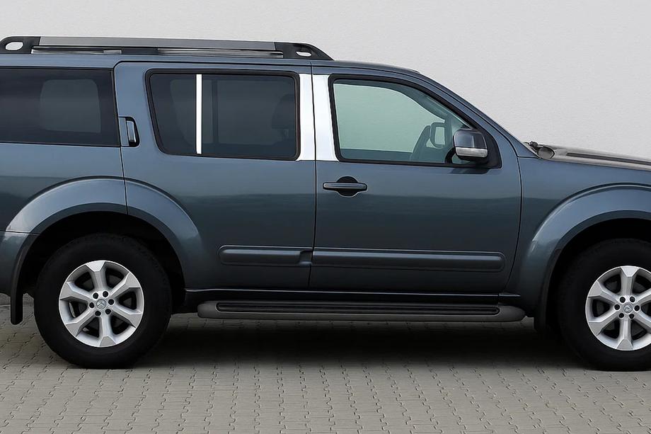 Nissan Pathfinder R51 2005-2014 Stainless Steel Door Pillar Trim (6 pcs) Image