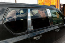 Nissan X-trail T31 2007-2014 Stainless Steel Door Pillar Trim (8 pcs) photo 3