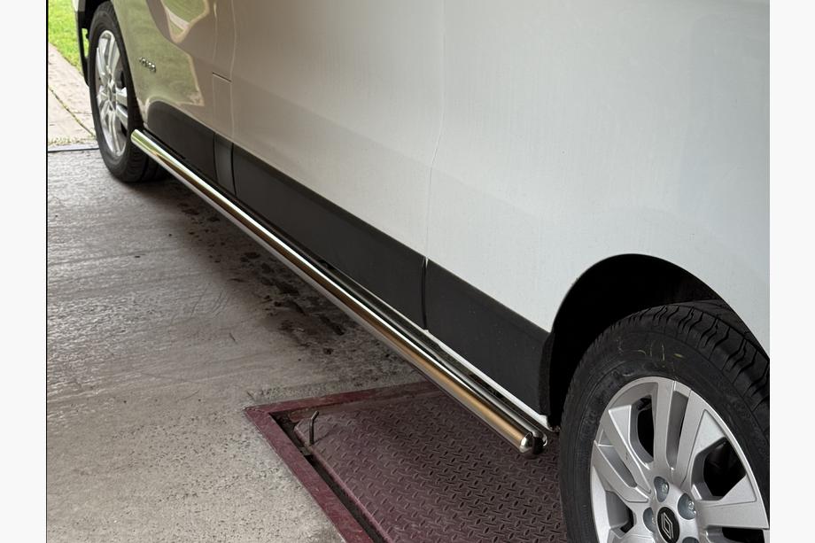 Nissan Primastar 2002-2014 Side Bars (2 pcs, Stainless Steel) 70mm, Long Wheelbase Photo 6