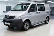 Volkswagen T5 Transporter 2003-2010 Side Steps Maya V2 (2 pcs, Aluminum) Short Wheelbase photo 1