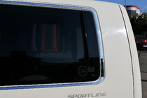 Volkswagen T5 Caravelle 2004-2010 Full window trim set (14 pcs, stainless steel) photo 2