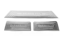 Volkswagen T5 Caravelle 2004-2010 Interior door sill covers (Omsa, stainless steel) 3 Door Sill Covers photo 2