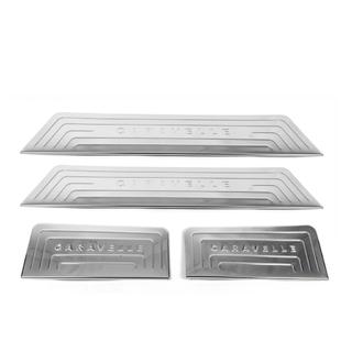 Interior door sill covers (Omsa, stainless steel) Volkswagen T5 Caravelle 2004-2010 photo 3
