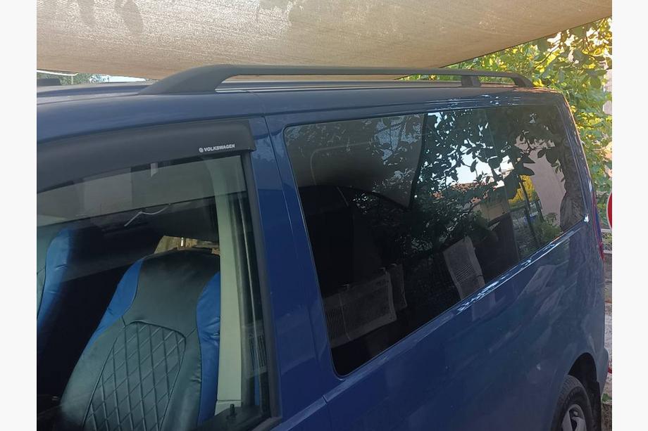 Volkswagen T5 Caravelle 2004-2010 Black Roof Rails Short base, metal feet Photo 19