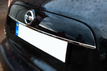 Nissan Juke 2010-2019 Chrome trim above license plate (stainless steel) OmsaLine - Italian Stainless Steel photo 3