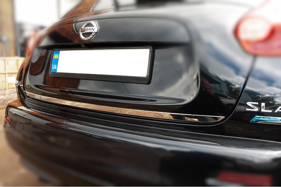 Nissan Juke 2010-2019 Trunk Trim Stainless Steel OmsaLine - Italian Stainless Steel Image