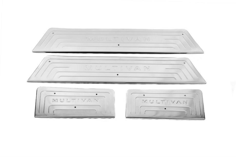 Volkswagen T5 2010-2015 Stainless Steel Door Sill Protectors OmsaLine 4 Doors, Transporter Photo 8