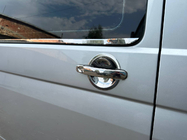 Volkswagen T5 2010-2015 Front window trim (2 pcs, stainless steel) Carmos - Turkish Stainless Steel photo 3
