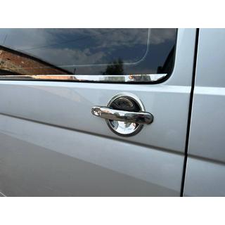 Front window trim (2 pcs, stainless steel) Volkswagen T5 2010-2015 photo 3