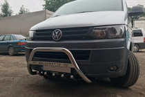Volkswagen T5 2010-2015 Bull Bar WT003 (Stainless Steel) 60 mm, with lettering photo 7