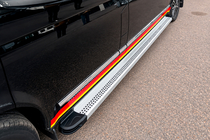 Volkswagen T5 2010-2015 Side Steps Maya V2 (2 pcs, Aluminum) Long Wheelbase photo 4