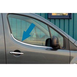 Window Trim (2 pcs, Stainless Steel) Peugeot Partner Tepee 2008-2018 photo 1