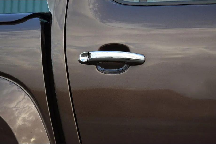 Volkswagen Amarok 2010-2022 Chrome Door Handle Covers (4 pcs, Stainless Steel) Photo 3