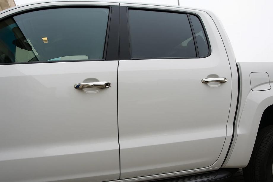Volkswagen Amarok 2010-2022 Chrome Door Handle Covers (4 pcs, Stainless Steel) Carmos - Turkish Stainless Steel Image