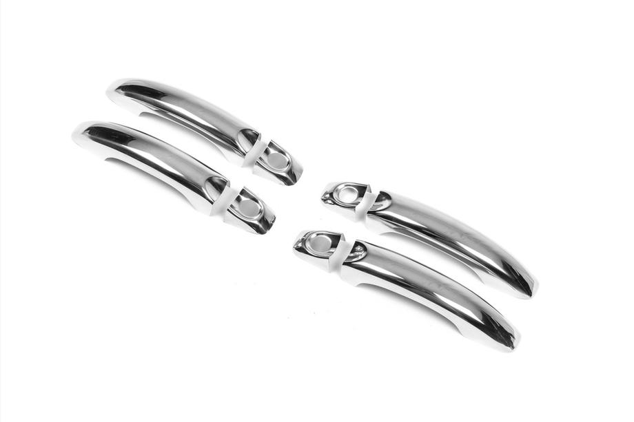 Volkswagen Amarok 2010-2022 Chrome Door Handle Covers (4 pcs, Stainless Steel) Photo 2