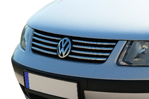 Volkswagen Passat B5 1997-2005 Chrome Grille Covers (Stainless Steel) 2001-2005, OmsaLine - Italian Stainless Steel photo 1