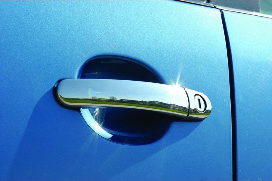 Volkswagen Polo 2001-2009 Chrome Door Handle Covers (4 pcs, Stainless Steel) Libao - Chinese Steel Image