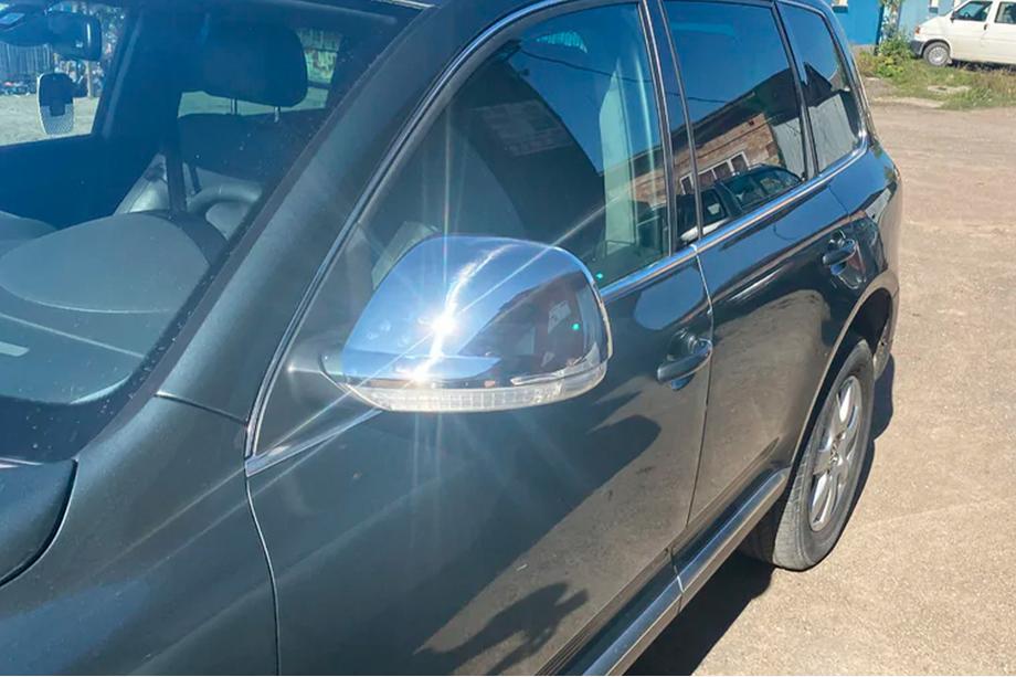 Volkswagen Touareg 2002–2010 Mirror Covers 2007-2010 (2 pcs, Stainless Steel) Photo 5