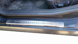 Renault Laguna 2007-2015 Door Sill Protectors OmsaLine (4 pcs, Stainless Steel) photo 1