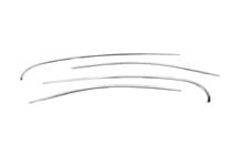 Renault Fluence 2009-2016 Upper window trim stainless steel (4 pcs) photo 2