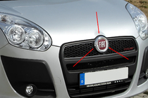Fiat Doblo II 2010-2022 Chrome front emblem holder (stainless steel) photo 1