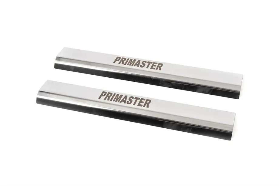 Nissan Primastar 2002-2014 VIP Door Sill Plates (2 pcs, Stainless Steel) Image