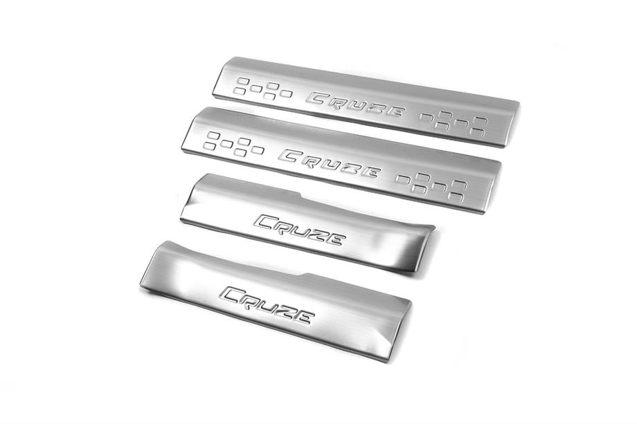 Chevrolet Cruze 2009–2015 Interior door sill plates stainless steel (4 pcs) Image