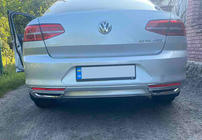 Volkswagen Passat B8 2015-2023 Exhaust tip covers imitation SD/SW (2015-2018, 2 pcs, stainless steel) Carmos - Turkish Stainless Steel photo 2