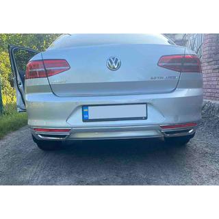 Exhaust tip covers imitation SD/SW (2015-2018, 2 pcs, stainless steel) photo 2