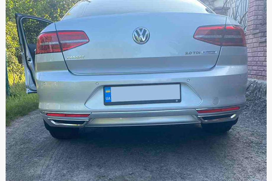 Volkswagen Passat B8 2015-2023 Exhaust tip covers imitation SD/SW (2015-2018, 2 pcs, stainless steel) Photo 2