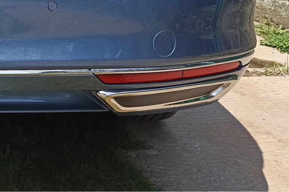 Volkswagen Passat B8 2015-2023 Exhaust tip covers imitation SD/SW (2015-2018, 2 pcs, stainless steel) Photo 9