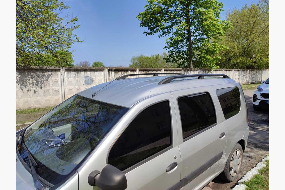 Dacia Logan MCV 2004-2014 Black Roof Rails Photo 2