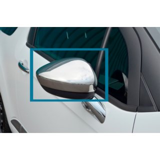Mirror Covers (2 pcs, Stainless Steel) Peugeot RCZ 2010-2015 photo 2