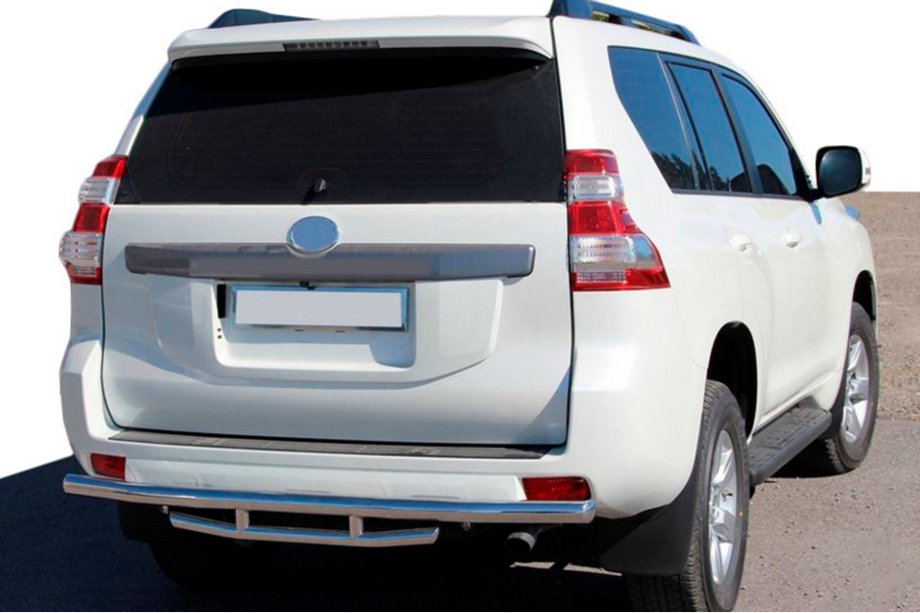 Toyota Land Cruiser Prado 150 2009-2023 Rear Bar AK002-2v1 (Stainless Steel) Image